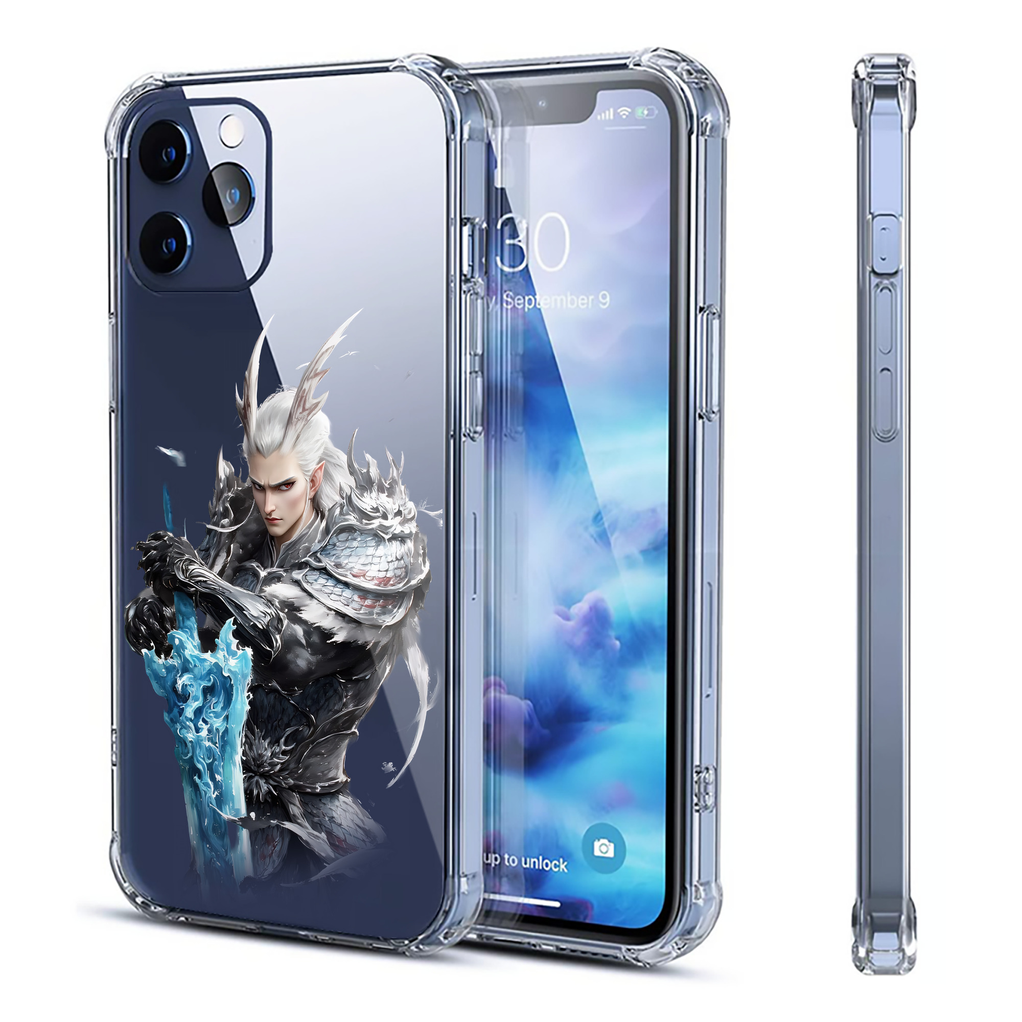 （画像用） Ne Zha 2 ナタ 魔童の大暴れ 【iPhone 12シリーズ対応】透明スマホケース（クリアソフトケース）